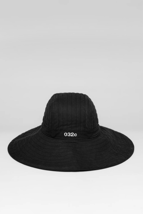 032C The "Euro Summer" Hat - Washed Black