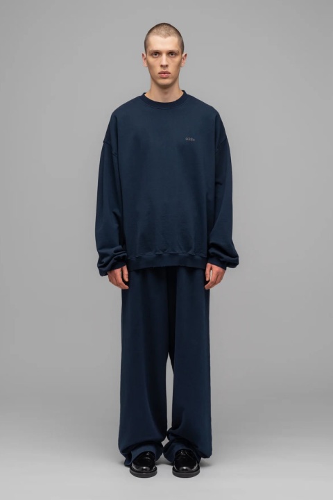 032C Logo Bubble Crewneck - Dark Blue