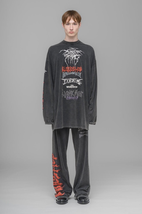 032C "Telepresence" Oversized Longsleeve - Faded Black