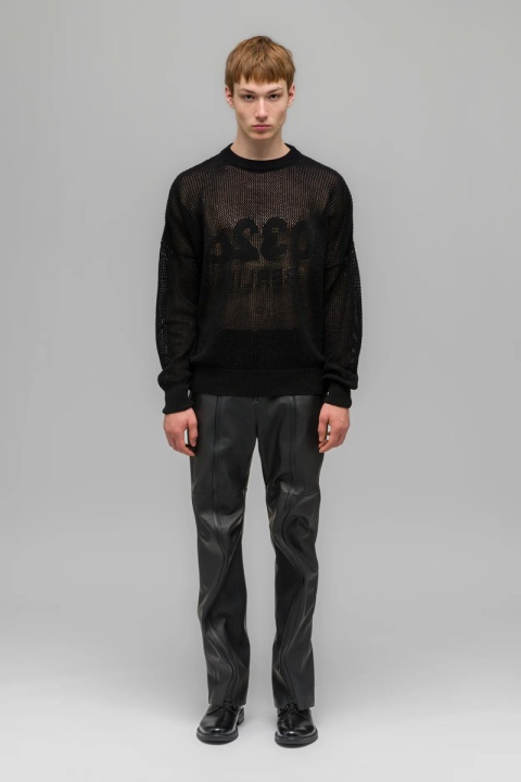 032C Selfie "Lace Knit" Sweater - Black