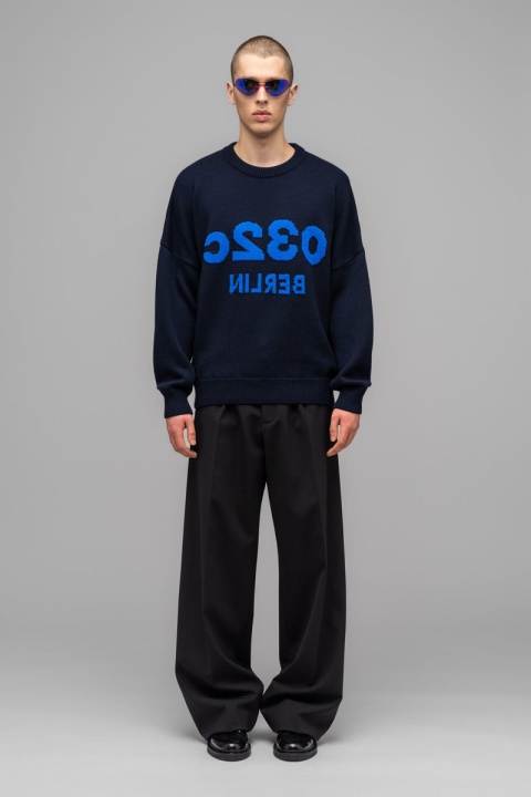032C "Selfie" Sweater - Dark Blue