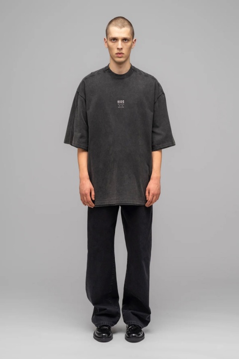 032C "X" Layered Tee - Fadded Black