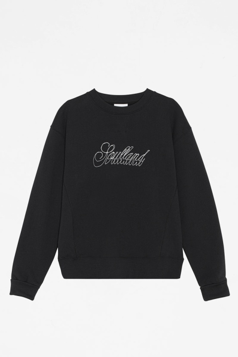 Soulland Hand Drawn Logo Sweatshirt - Black