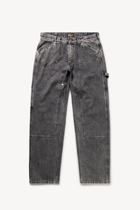 Aries Acid Wash Denim Carpenter Jean - Black