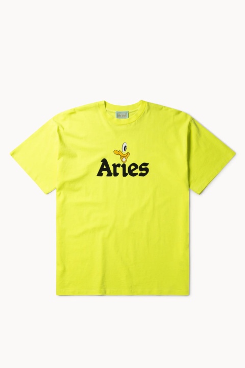 Aries Aye Duck Fluoro Tee - Safety Yellow