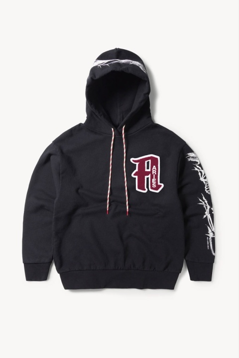 Aries Nothing Matters Embroidered Hoodie - Black