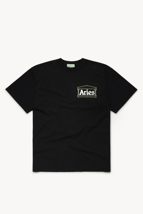 Aries Stoned Temple Tee - Black