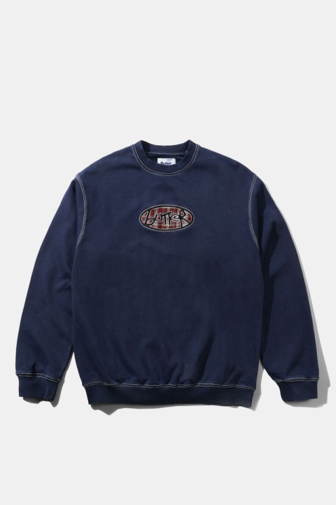 Butter Goods Crust Crewneck - Washed Navy