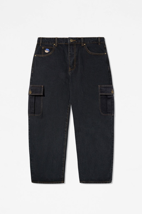 Butter Goods Santosuosso Cargo Denim Jeans - Washed Black