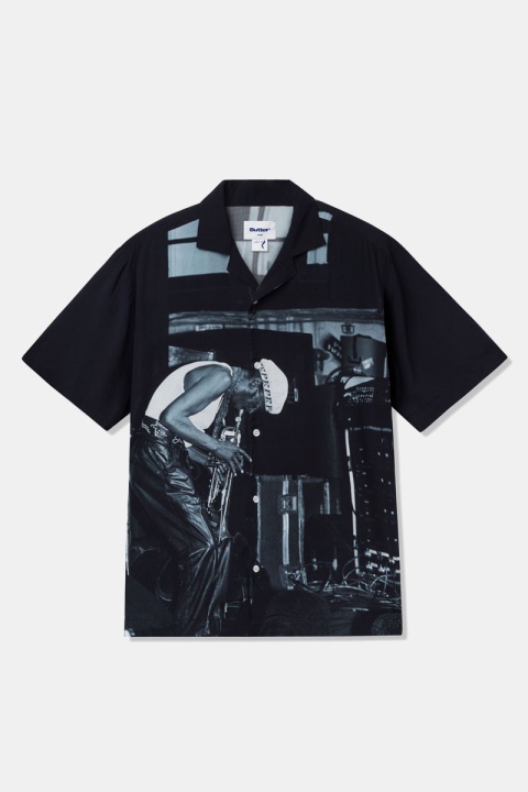 Butter Goods x Miles Davis Savoy Rayon Shirt - Black