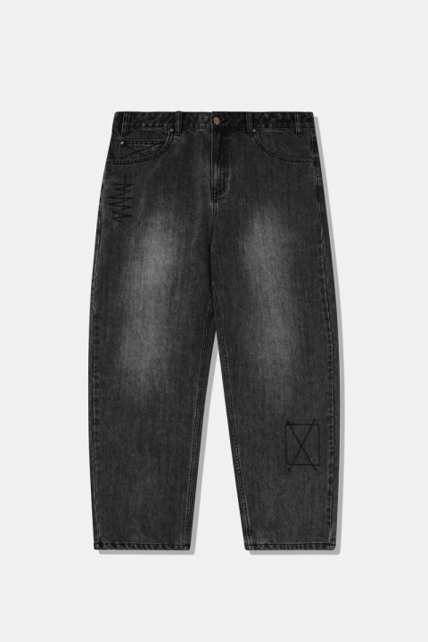 Butter Goods Stitch Denim Jeans - Distressed Grey