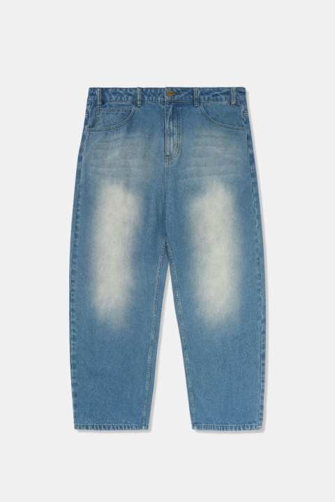 Butter Goods Warped Denim Jeans - Washed Mid Blue
