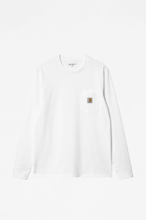 Carhartt WIP Pocket LS Tee - White