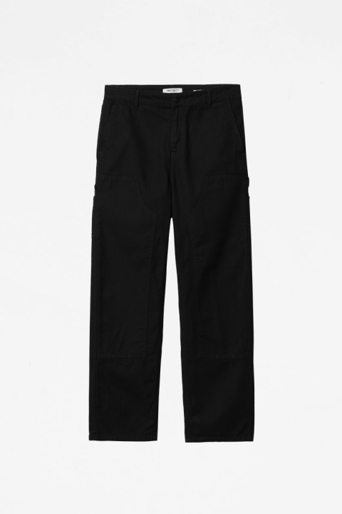 Carhartt WIP W Pierce Double Knee Pant - Black Rinsed