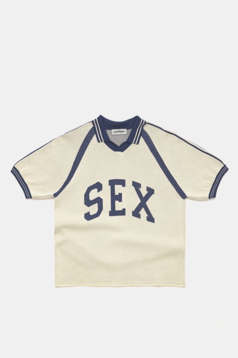 Carne Bollente Captain Kinky Shirt - Cream/Dark Blue