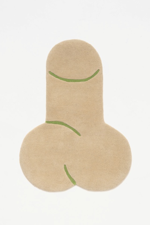 Carne Bollente Floor Is Lava Rug - Beige