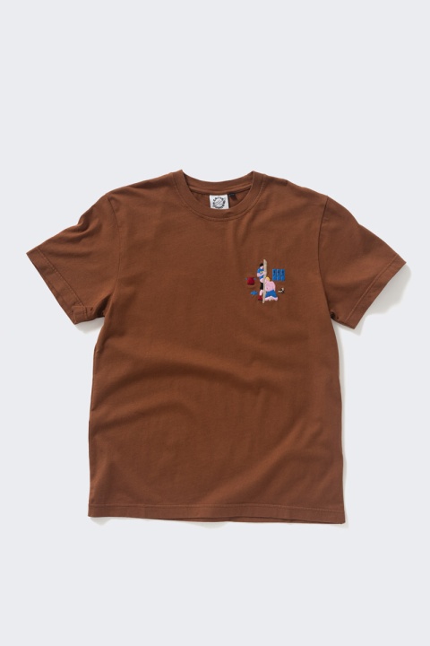 Carne Bollente Glory Goal Tee - Brown