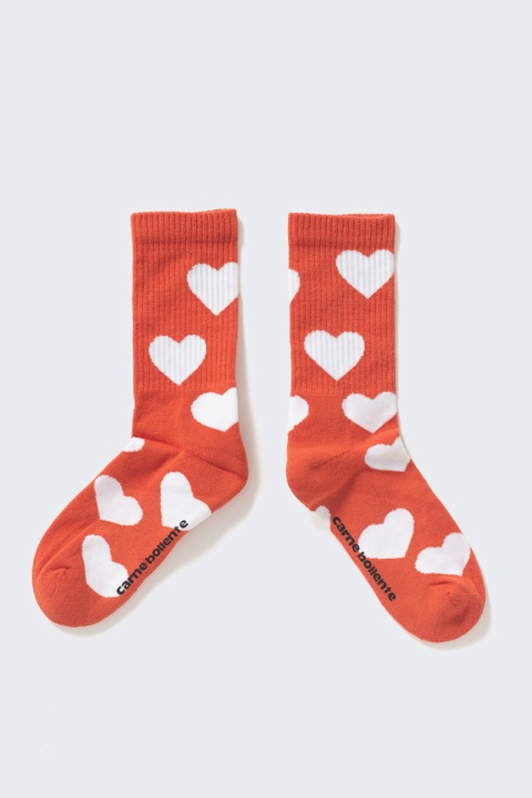 Carne Bollente It Smells Love Socks - Orange