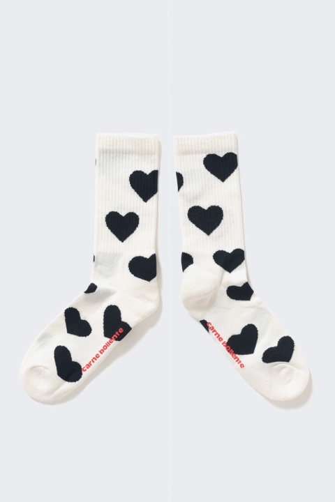 Carne Bollente It Smells Love Socks - White
