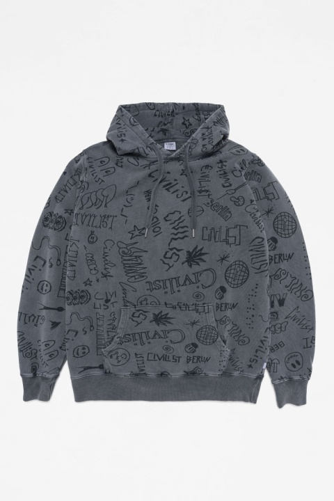 Civilist Team AOP Hood - Washed Black