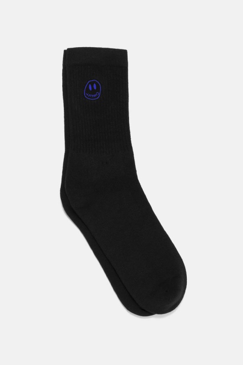 Civilist Mono Smiler Socks - Black/Royal