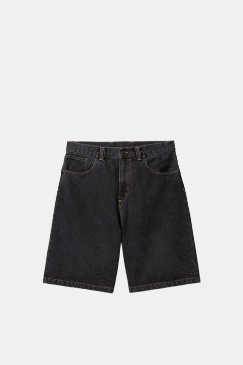 Carhartt WIP Brandon Short - Black Stone Washed