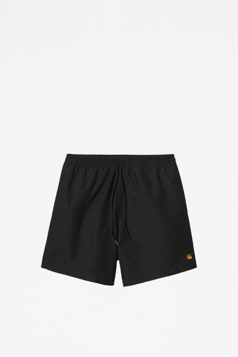 Carhartt WIP Chase Swim Trunks - Black/Gold