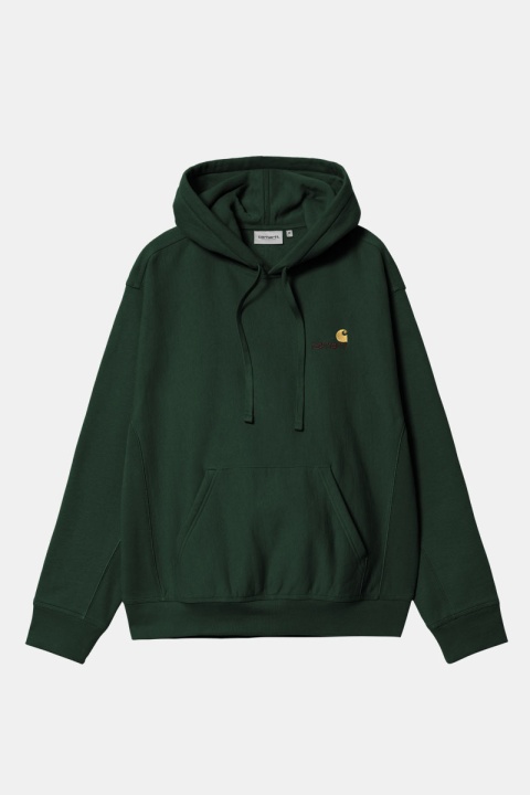 Carhartt WIP Hooded American Script Sweat - Conifer