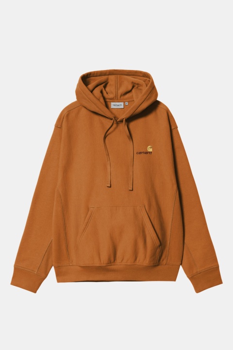 Carhartt WIP Hooded American Script Sweat - Sienna
