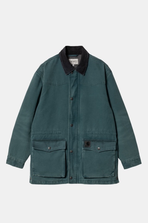 Carhartt WIP OG Santa Fe Coat - Deep Lagoon/Black