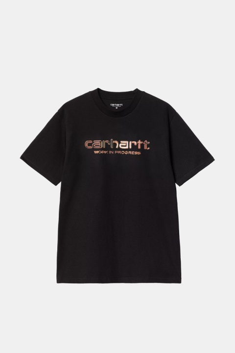 Carhartt WIP Solar Chrome Script Tee - Black