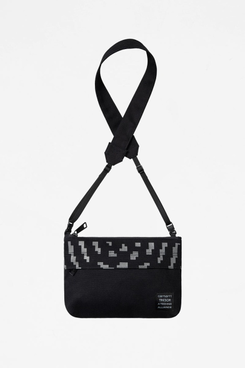 Carhartt WIP x TRESOR Way Of The Light Strap Bag - Black/Dark Grey Reflective