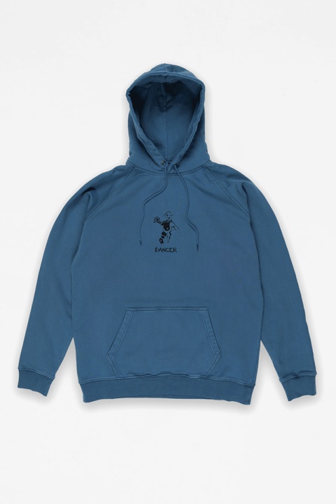 Dancer OG Logo Hoodie - Steel Blue/Black Stitch
