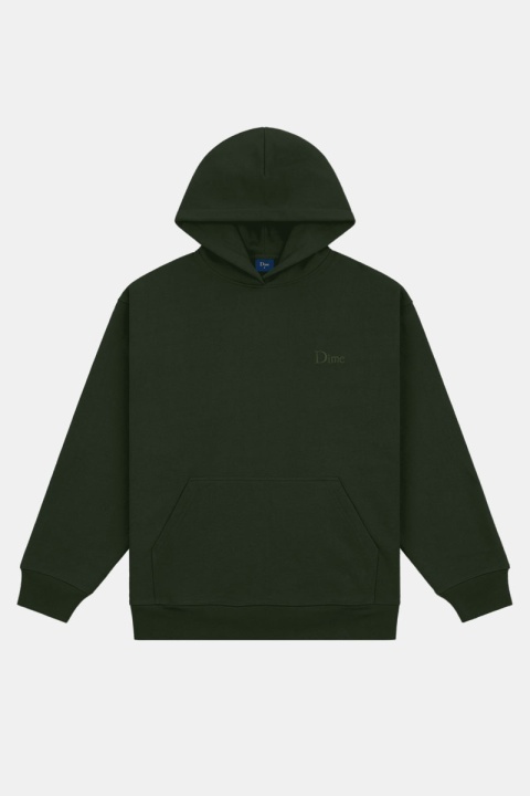 Dime Classic Small Logo Hoodie - Forest Green