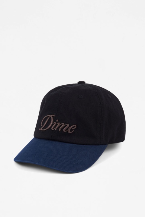 Dime Cursive Low Pro Cap - Black/Midnight