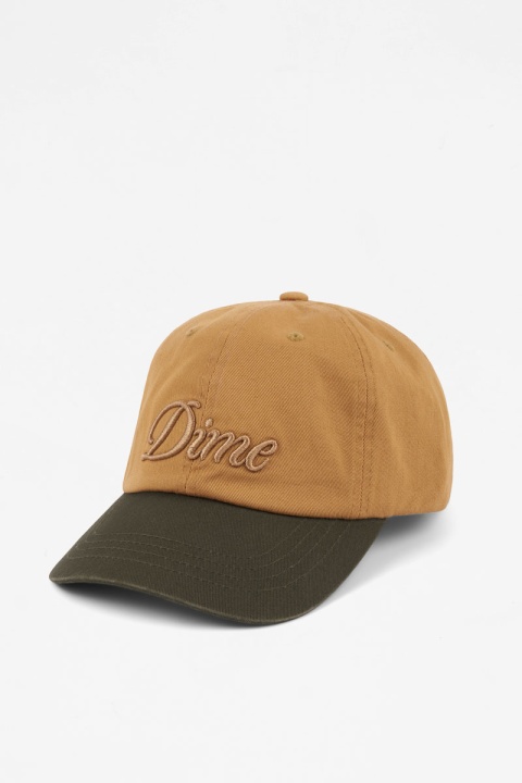 Dime Cursive Low Pro Cap - Wheat/Green
