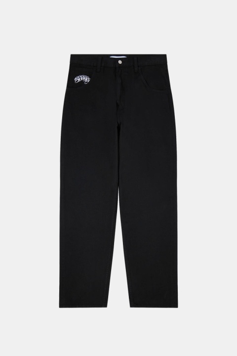 Edwin Staff Uniform Tyrell Pant - Black Garment Dyed