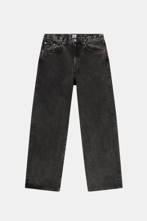 Edwin Wide Pant Kaihara Right Hand Denim - Black Mid Dark Used