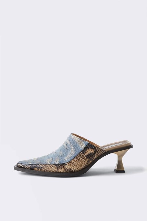 Eytys Nico Heels - Denim Slashed