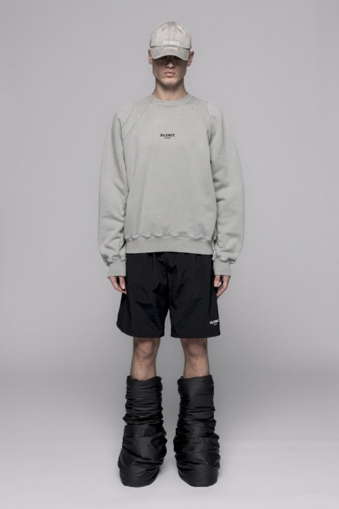 Han Kjobenhavn SILENCE Raglan Crewneck - Steel Grey