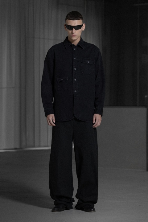 Han Kjobenhavn Army Overshirt - Black
