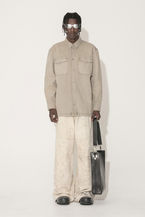 Han Kjobenhavn Boxed Overshirt - Sand