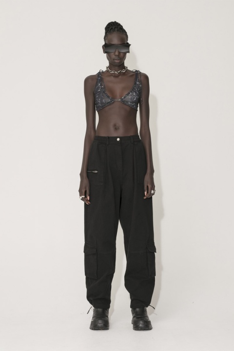 Han Kjobenhavn Cotton Boxy Cargo Trousers - Black