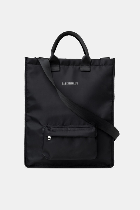 Han Kjobenhavn Logo Nylon Tote Bag - Black
