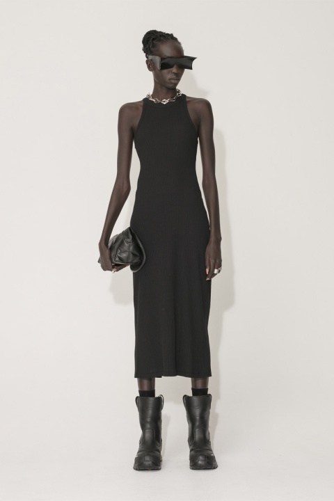 Han Kjobenhavn Long Midi Rib Dress - Black