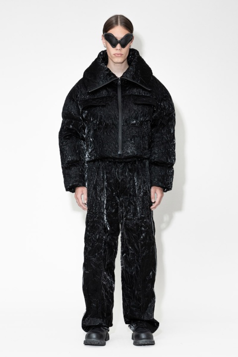 Han Kjobenhavn Padded Cropped Bomber Jacket - Black
