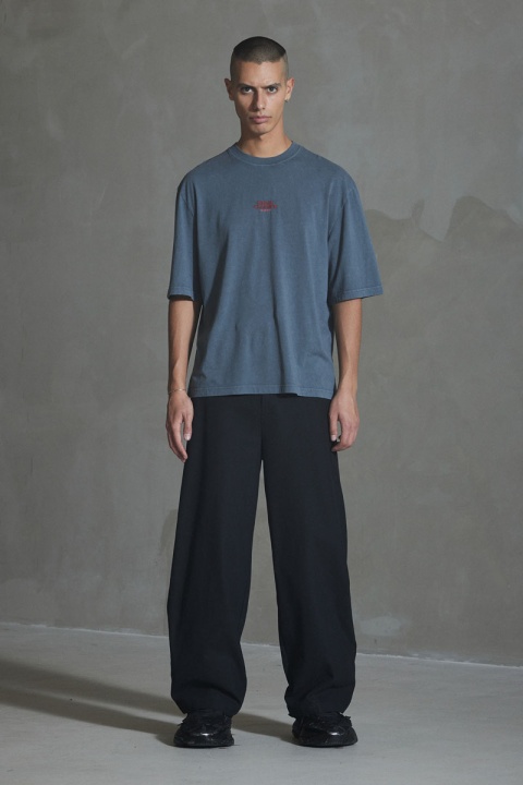 Han Kjobenhavn Snake Embroidery Oversized Tee - Dark Grey