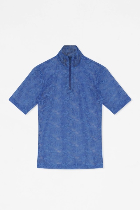 Han Kjobenhavn W Half Zip Tee - Blue