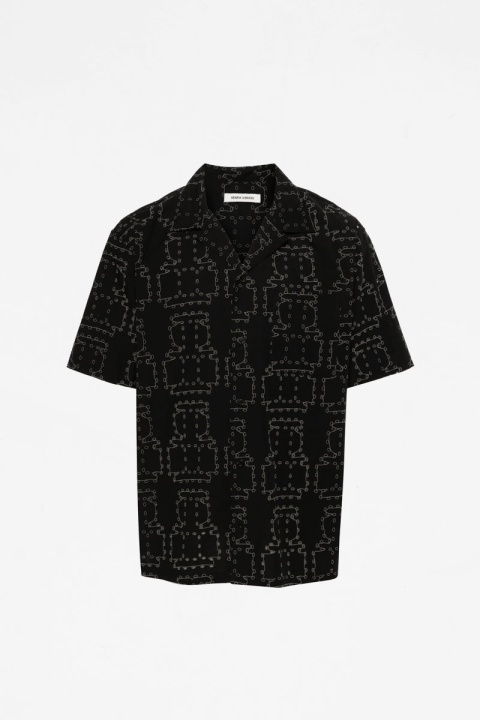 Henrik Vibskov Transfer Shirt - Black Punched Boxes