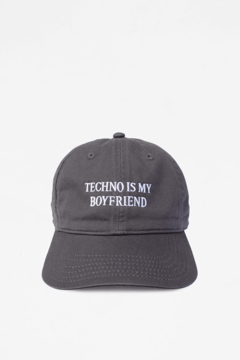IDEA Techno Is My Boyfriend Hat - Charcoal